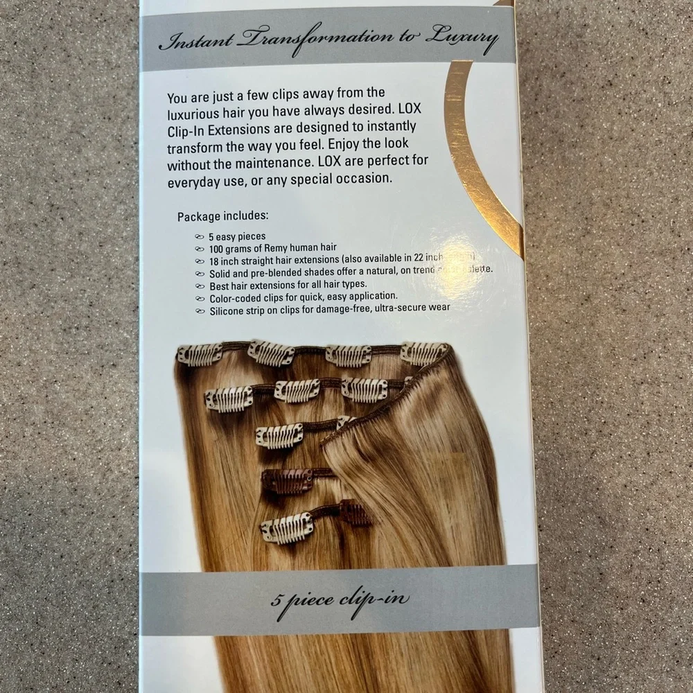 100% Human Hair Clip-In Blonde Extensions - Picture 2 of 13